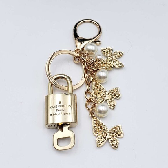 100% Auth Louis Vuitton Lock & Key with unbranded Bagcharm, Keycharm, Keychain - Picture 4 of 5